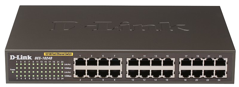 Коммутатор D-Link DES-1024D. Вид спереди